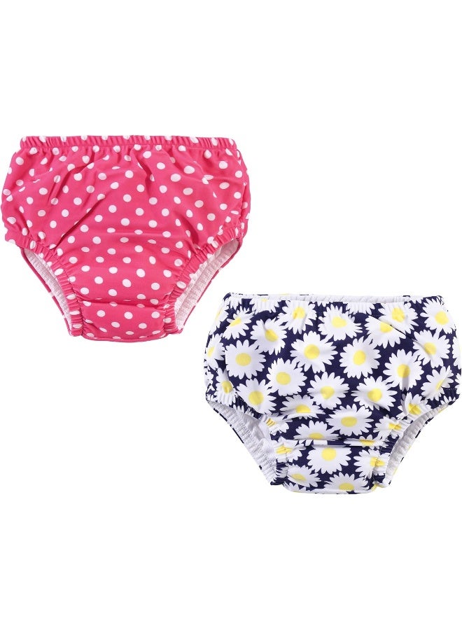 Hudson Baby Unisex Baby Swim Diapers, Daisy, 4 Toddler - Image 2